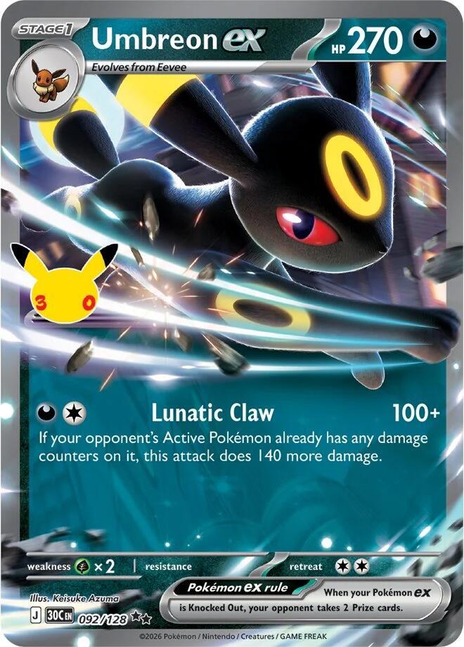 Umbreon ex — ME: 30th Celebration