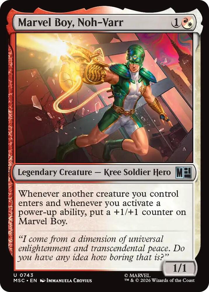 Marvel Boy, Noh-Varr — Commander: Marvel Super Heroes