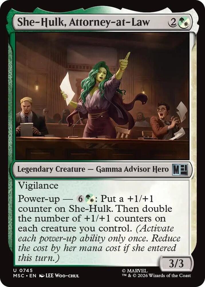 She-Hulk, Attorney-at-Law — Commander: Marvel Super Heroes