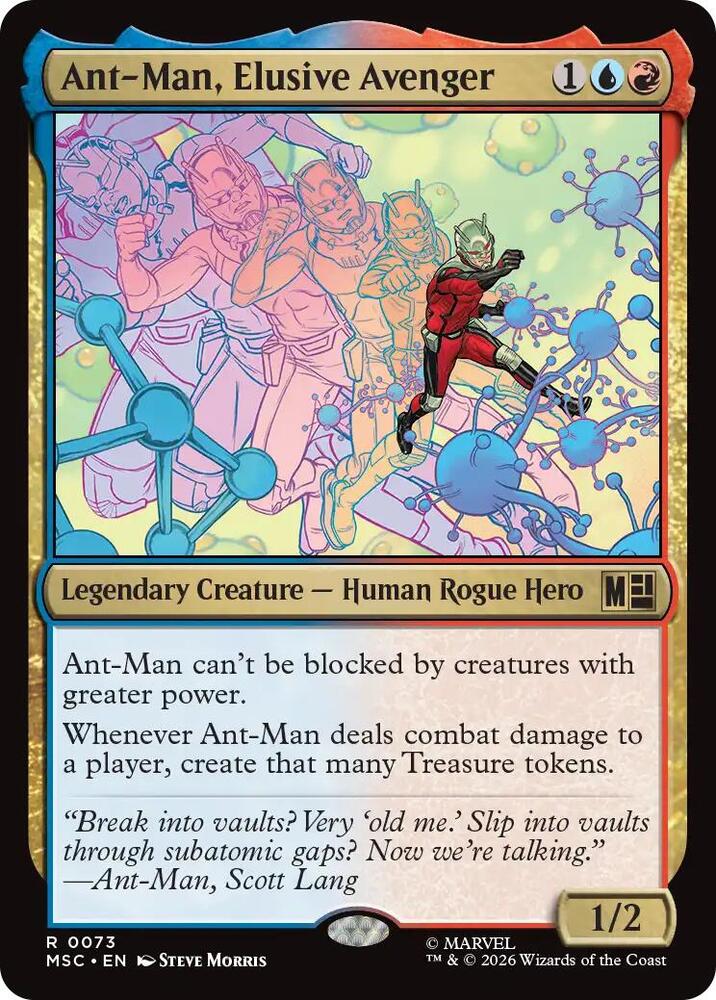 Ant-Man, Elusive Avenger (Surge Foil) — Commander: Marvel Super Heroes