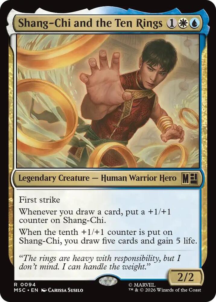 Shang-Chi and the Ten Rings (Surge Foil) — Commander: Marvel Super Heroes