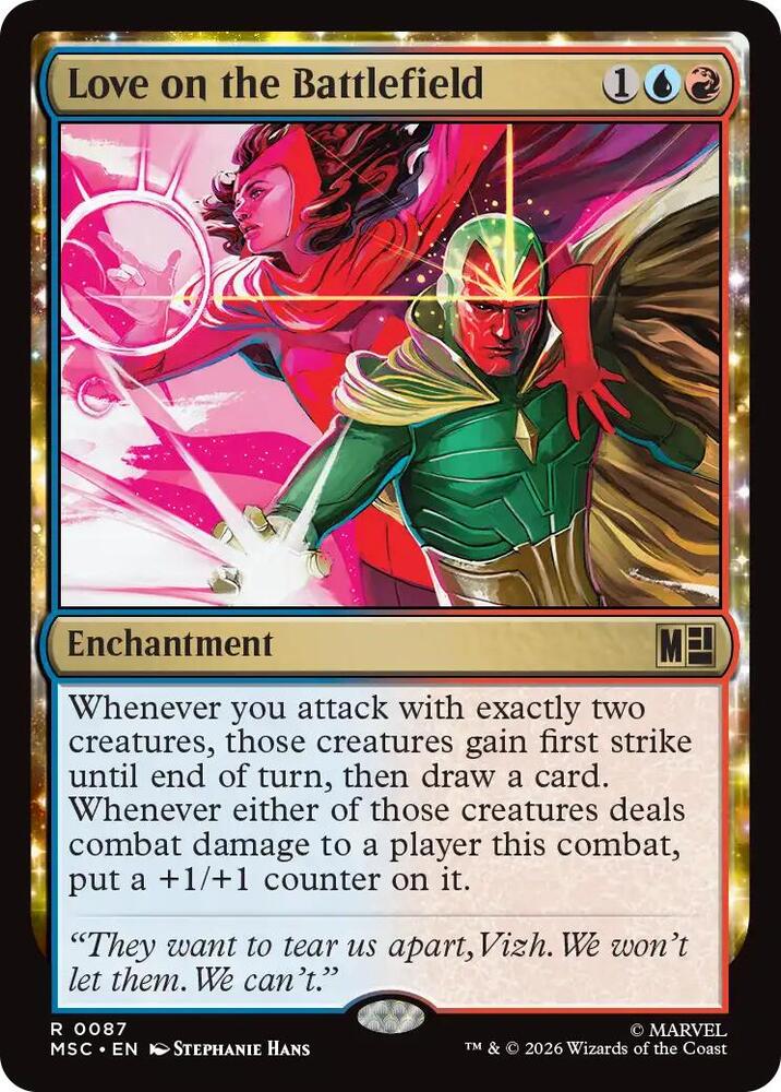 Love on the Battlefield (Surge Foil) — Commander: Marvel Super Heroes