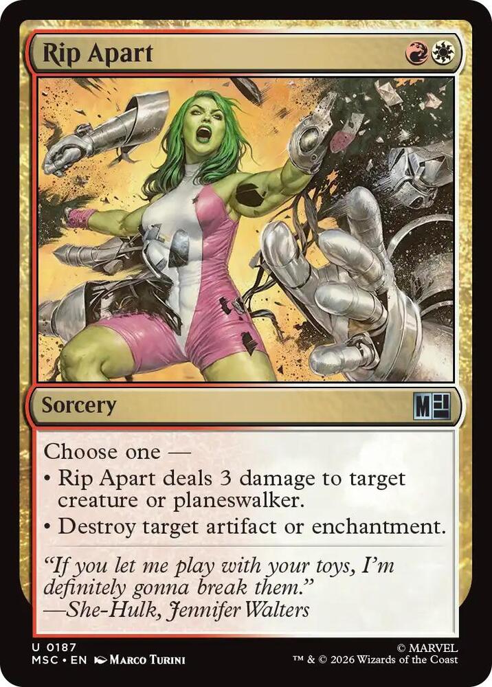 Rip Apart (Surge Foil) — Commander: Marvel Super Heroes