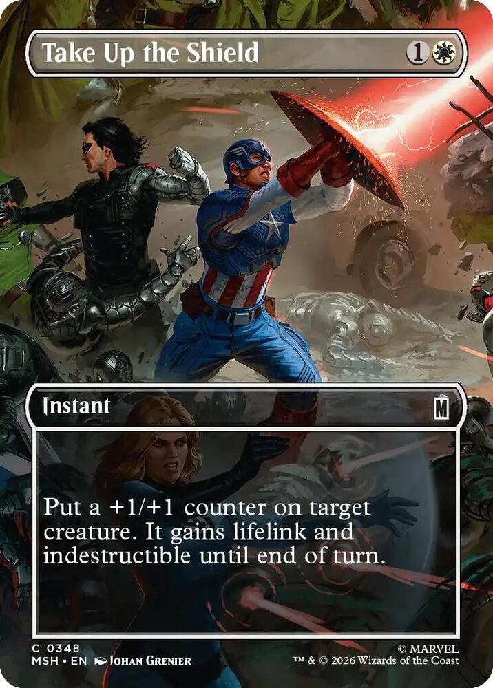 Take Up the Shield (Borderless) — Marvel Super Heroes