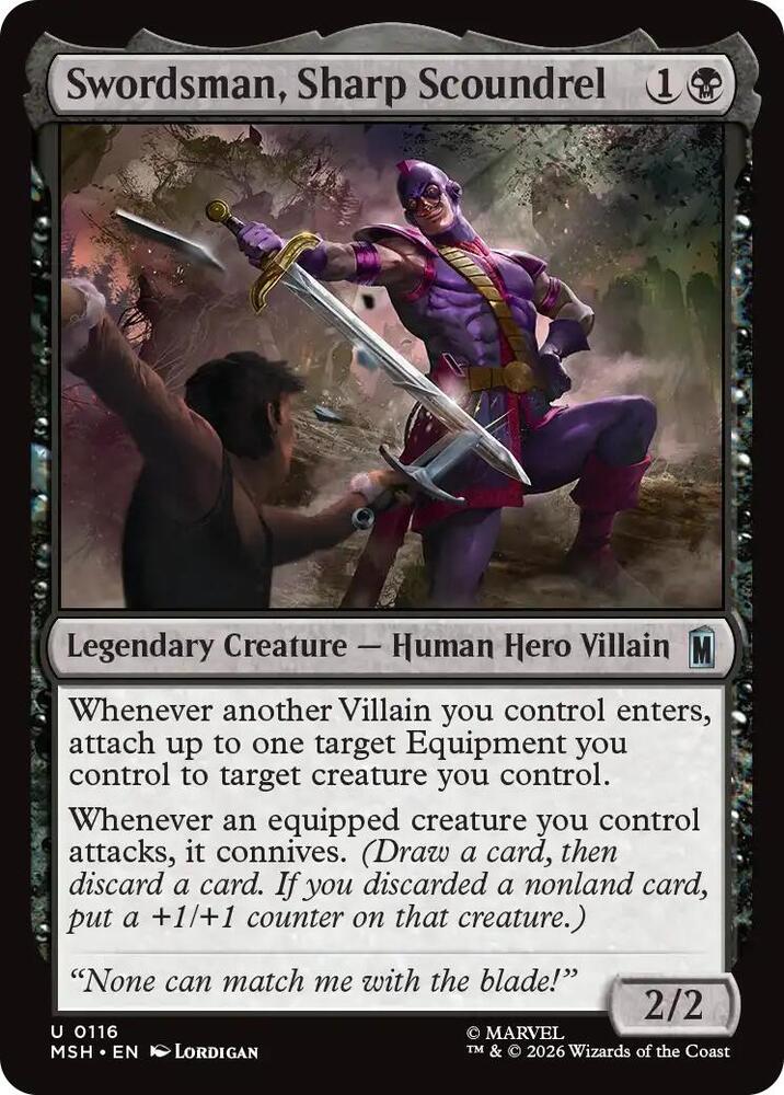 Swordsman, Sharp Scoundrel — Marvel Super Heroes