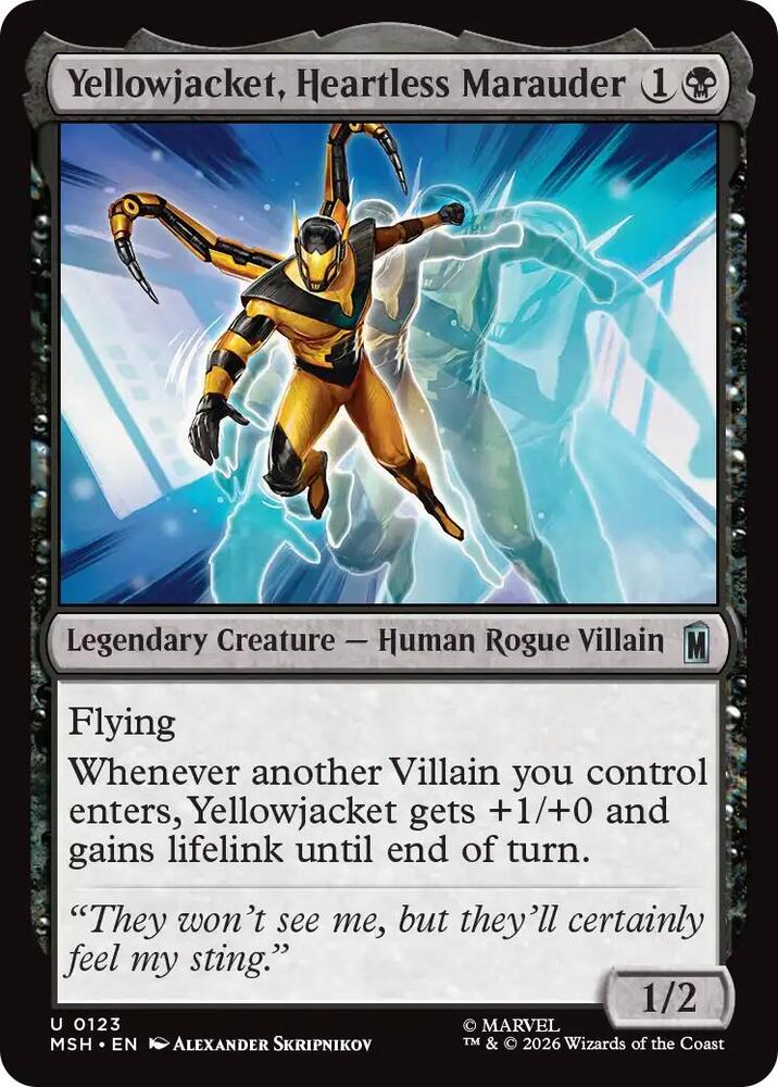 Yellowjacket, Heartless Marauder — Marvel Super Heroes