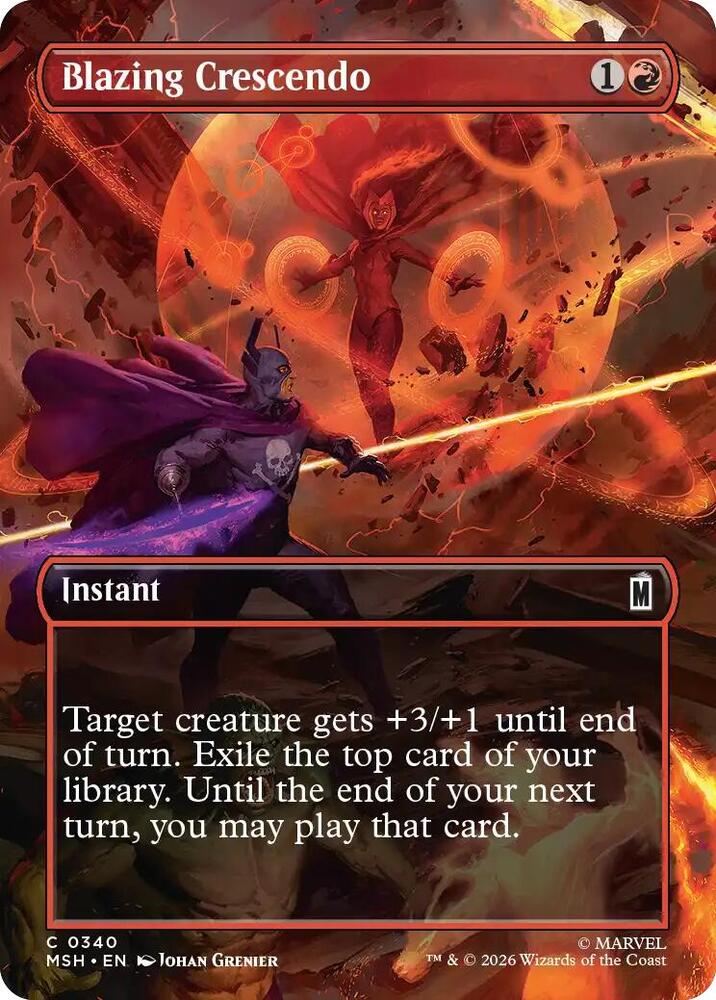 Blazing Crescendo (Borderless) — Marvel Super Heroes