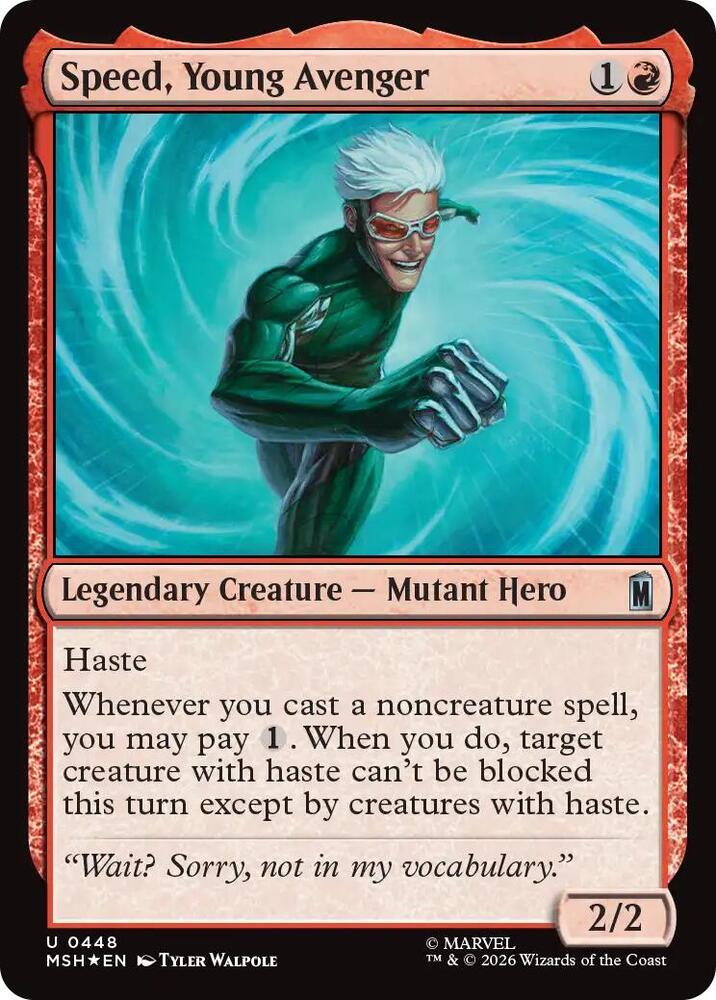 Speed, Young Avenger (Surge Foil) — Marvel Super Heroes