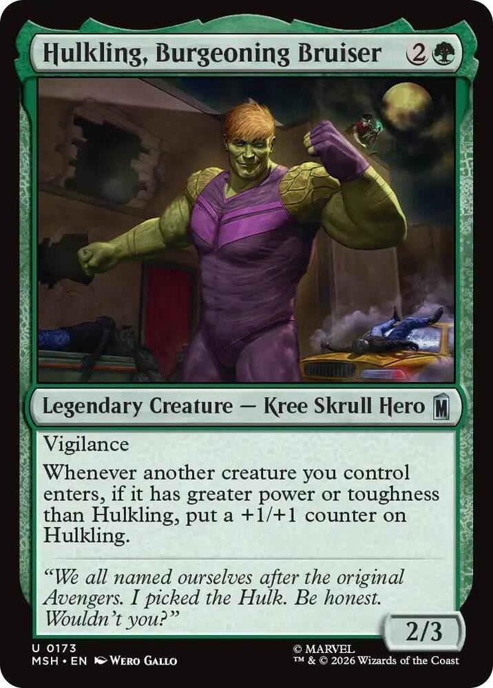 Hulkling, Burgeoning Bruiser — Marvel Super Heroes