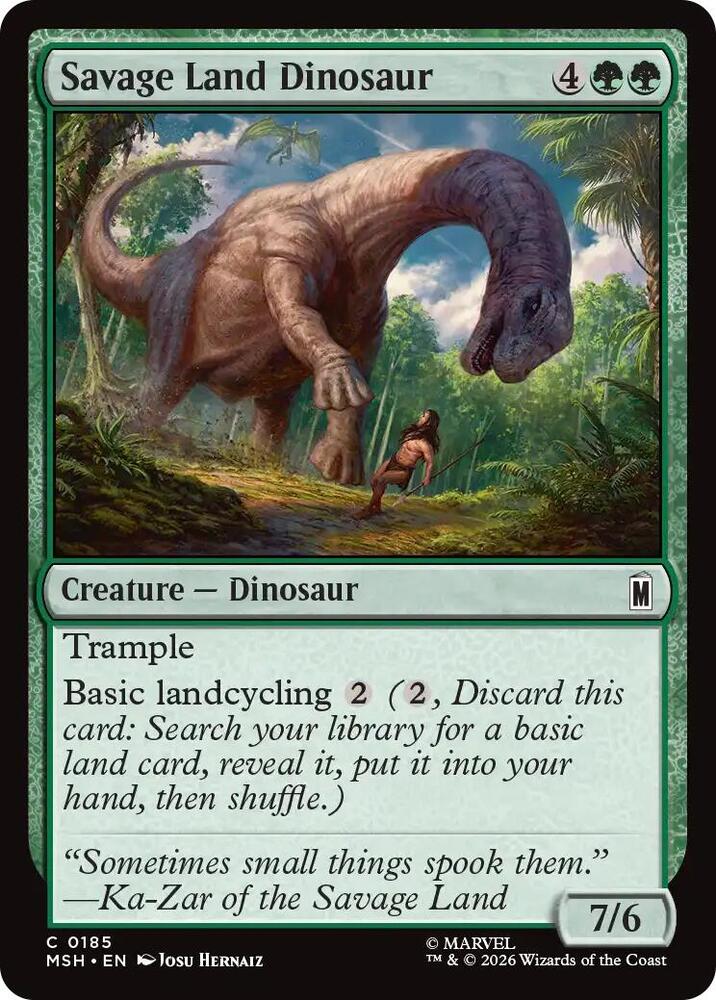 Savage Land Dinosaur — Marvel Super Heroes