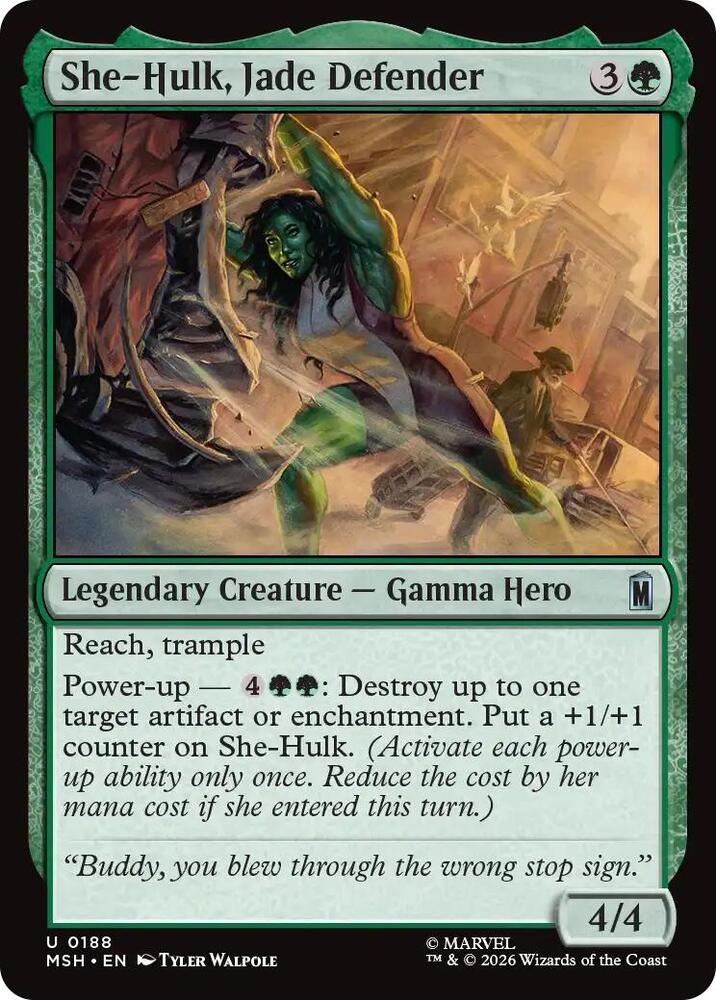 She-Hulk, Jade Defender — Marvel Super Heroes