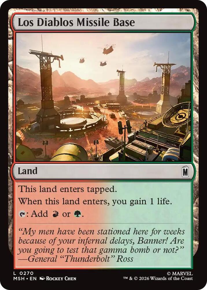 Los Diablos Missile Base — Marvel Super Heroes