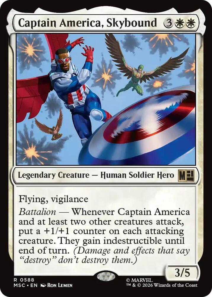 Captain America, Skybound — Commander: Marvel Super Heroes