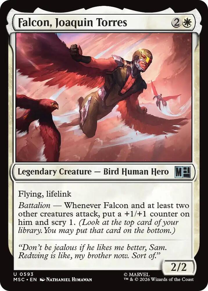 Falcon, Joaquin Torres — Commander: Marvel Super Heroes