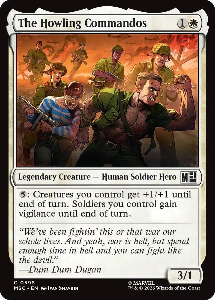 The Howling Commandos — Commander: Marvel Super Heroes