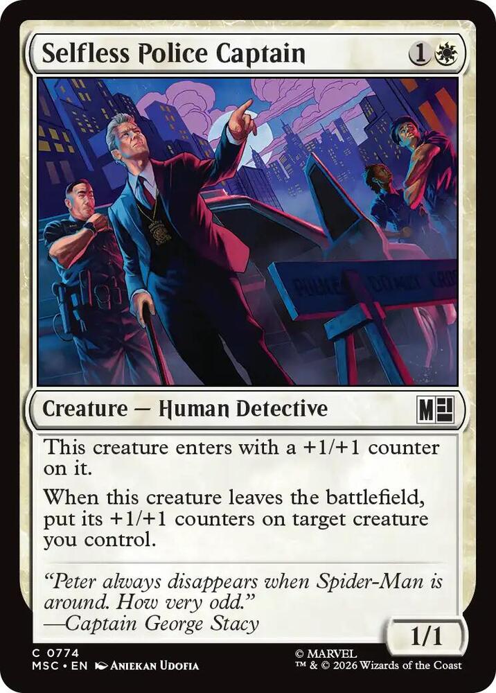 Selfless Police Captain — Commander: Marvel Super Heroes