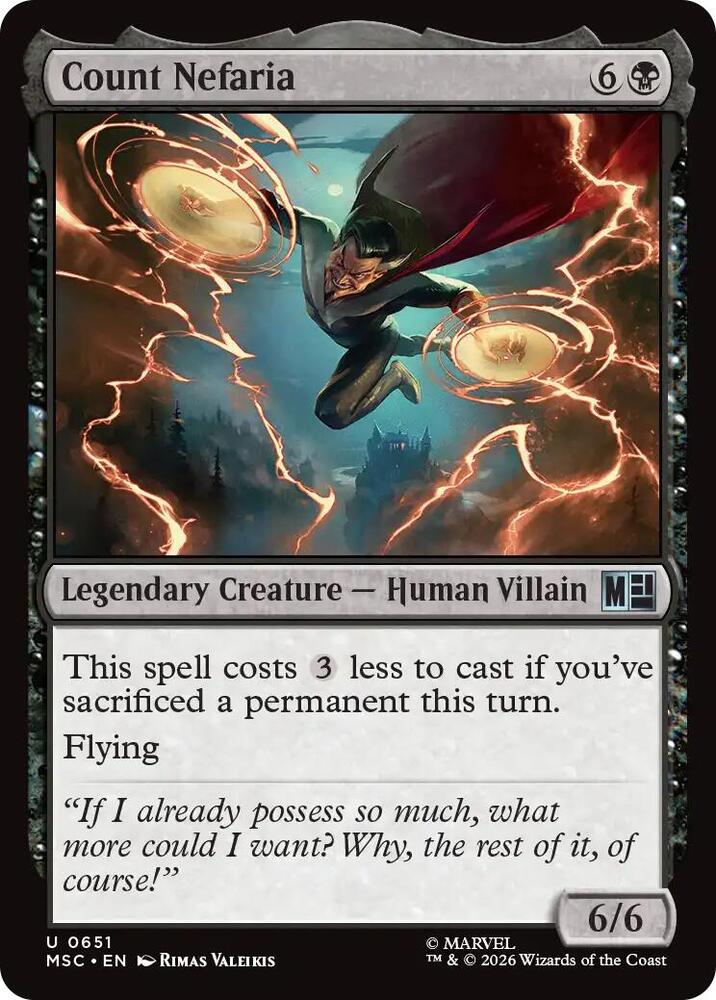 Count Nefaria — Commander: Marvel Super Heroes