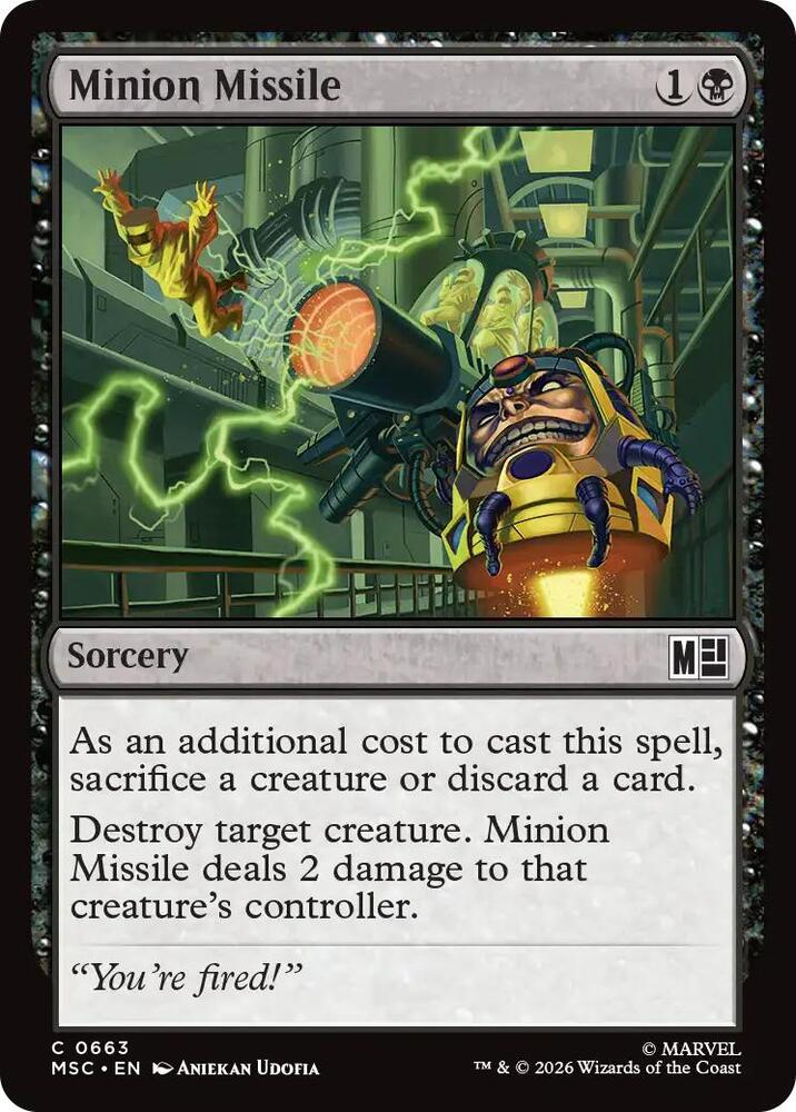 Minion Missile — Commander: Marvel Super Heroes
