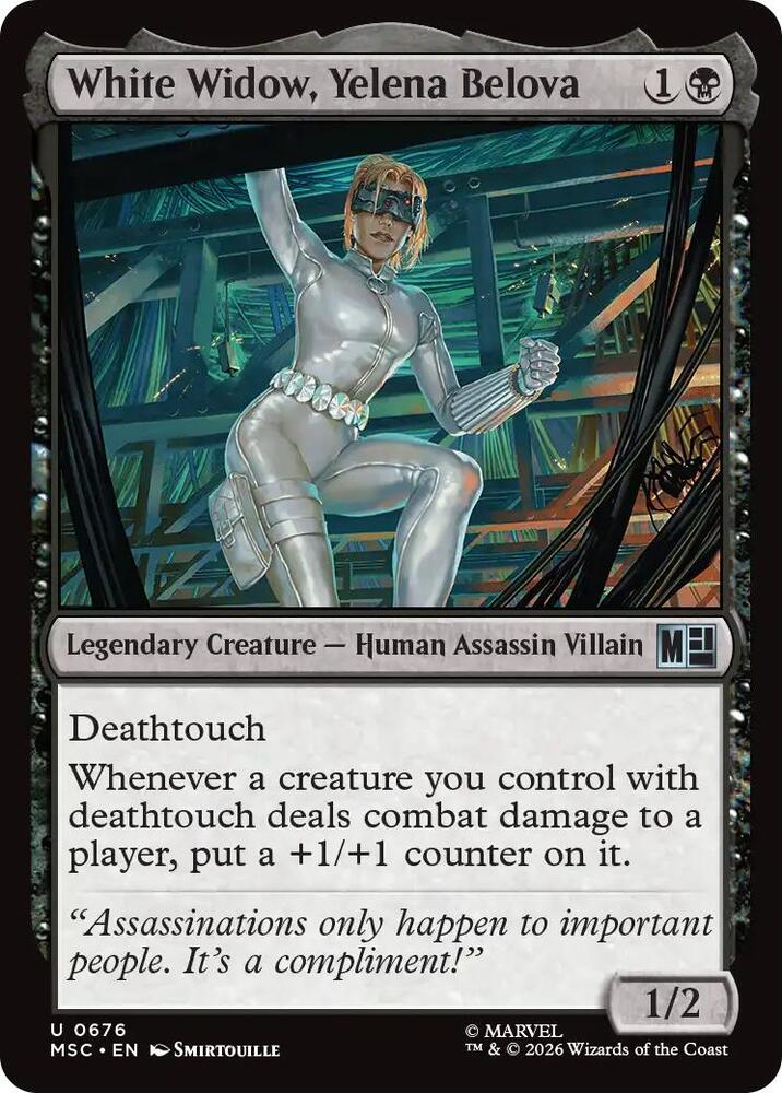 White Widow, Yelena Belova — Commander: Marvel Super Heroes