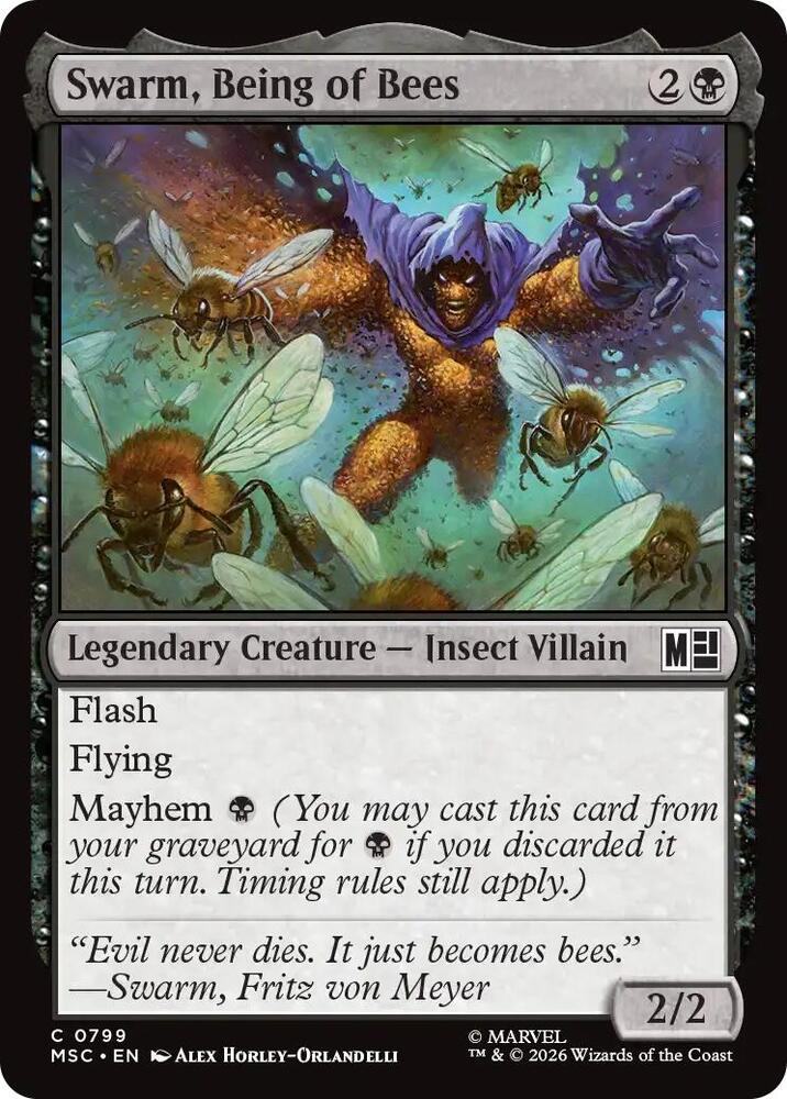 Swarm, Being of Bees — Commander: Marvel Super Heroes