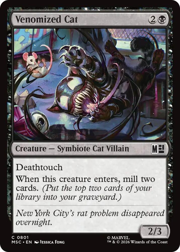 Venomized Cat — Commander: Marvel Super Heroes