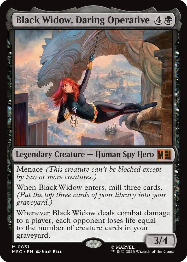 Black Widow, Daring Operative — Commander: Marvel Super Heroes