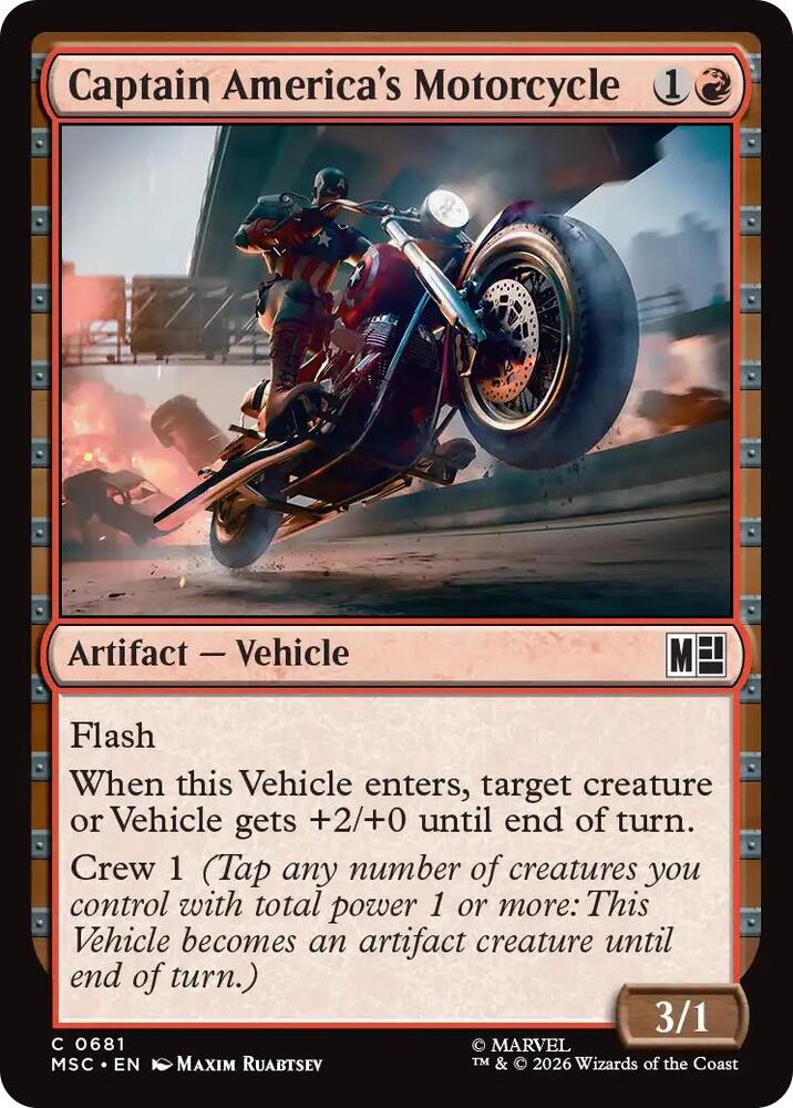 Captain America's Motorcycle — Commander: Marvel Super Heroes