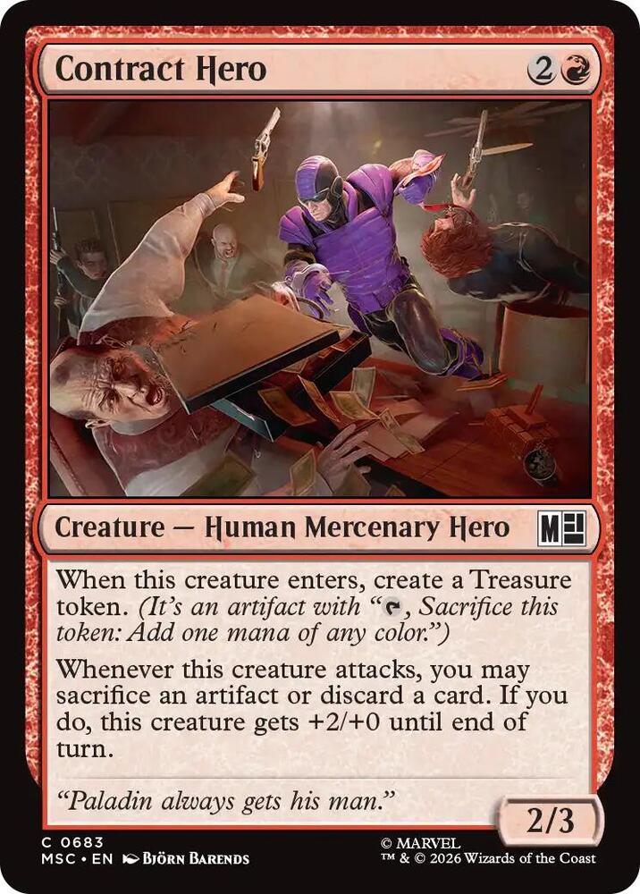 Contract Hero — Commander: Marvel Super Heroes