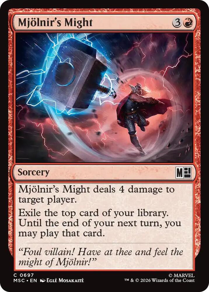 Mjolnir's Might — Commander: Marvel Super Heroes