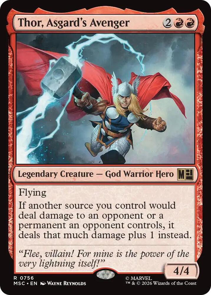 Thor, Asgard's Avenger — Commander: Marvel Super Heroes