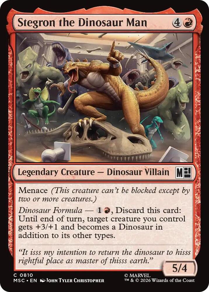 Stegron the Dinosaur Man — Commander: Marvel Super Heroes