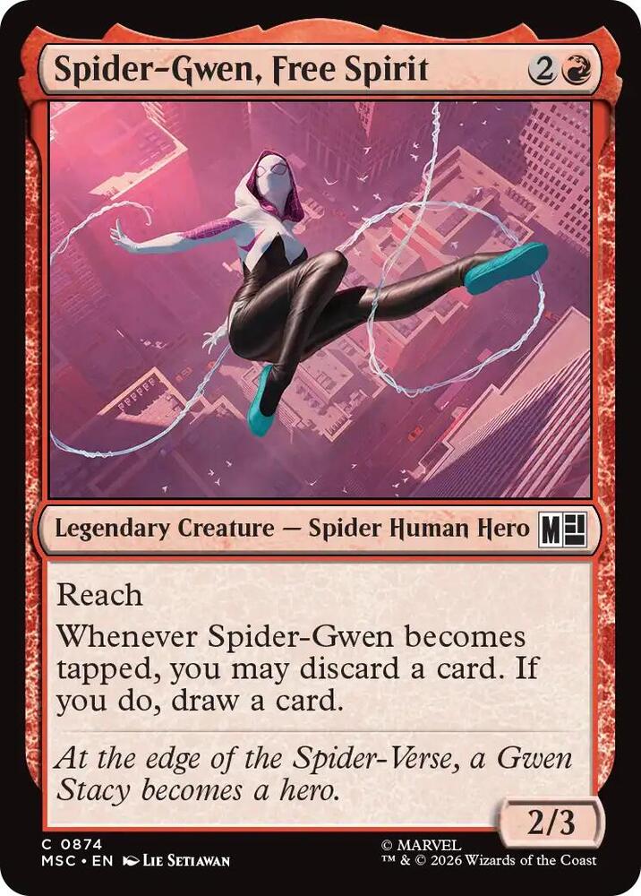 Spider-Gwen, Free Spirit — Commander: Marvel Super Heroes