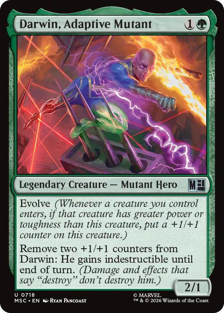 Darwin, Adaptive Mutant — Commander: Marvel Super Heroes