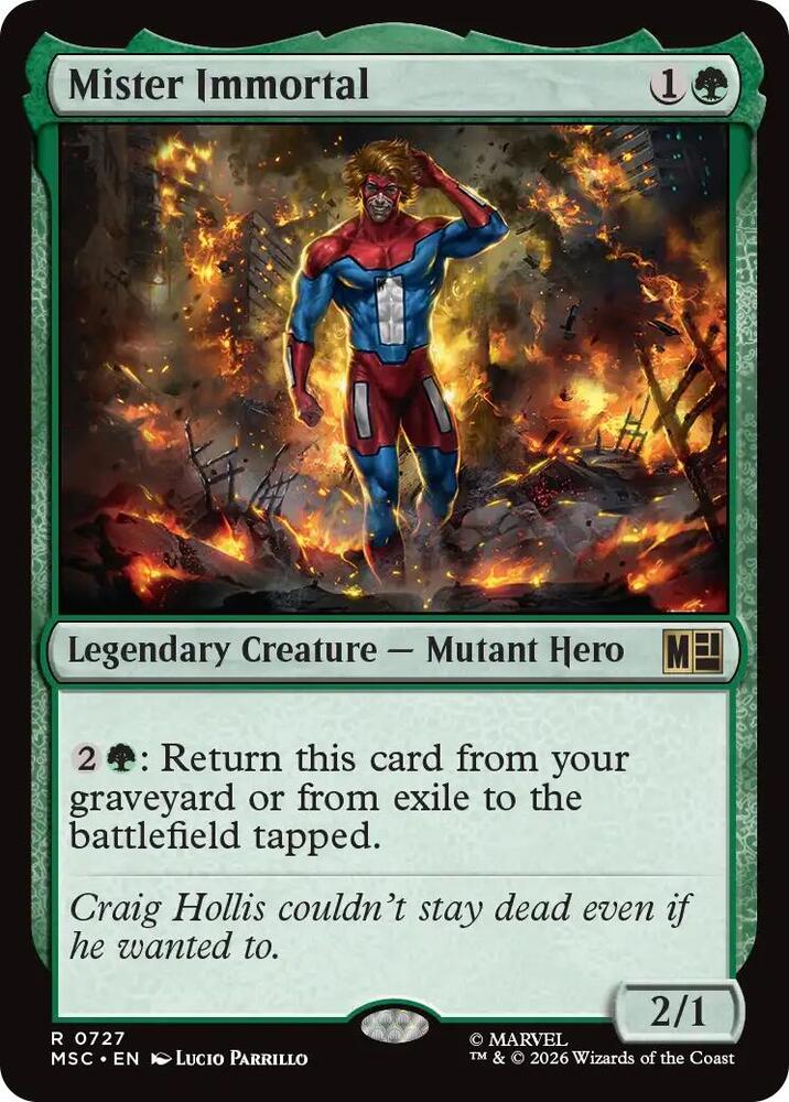 Mister Immortal — Commander: Marvel Super Heroes