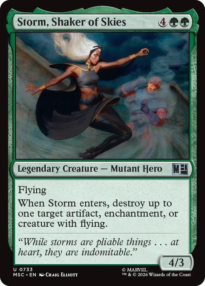 Storm, Shaker of Skies — Commander: Marvel Super Heroes