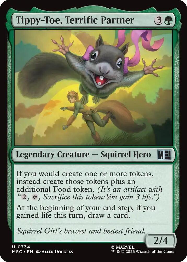 Tippy-Toe, Terrific Partner — Commander: Marvel Super Heroes