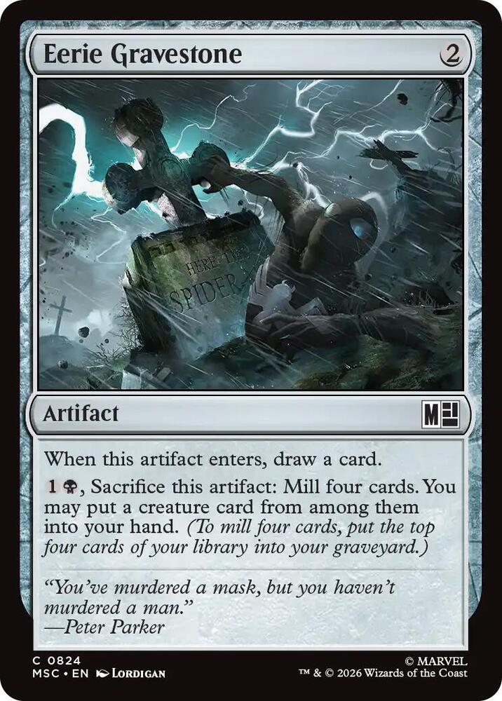 Eerie Gravestone — Commander: Marvel Super Heroes