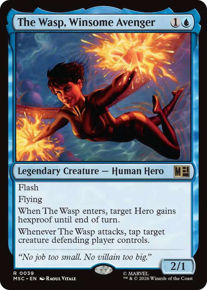 The Wasp, Winsome Avenger (Surge Foil) — Commander: Marvel Super Heroes