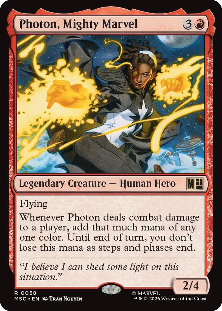 Photon, Mighty Marvel (Surge Foil) — Commander: Marvel Super Heroes