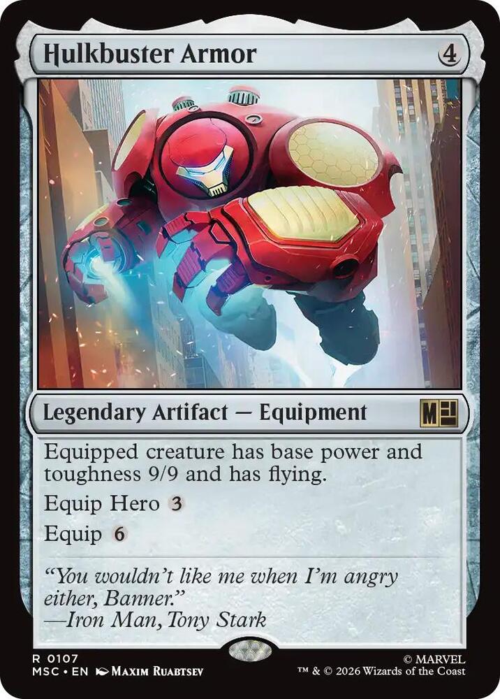 Hulkbuster Armor (Surge Foil) — Commander: Marvel Super Heroes