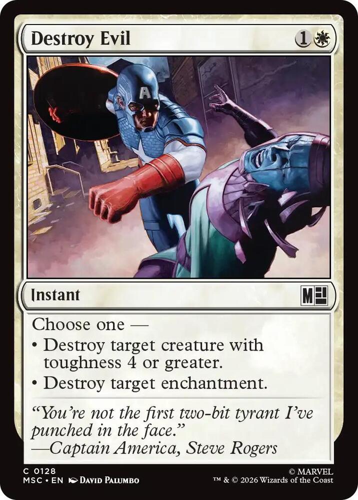 Destroy Evil (Surge Foil) — Commander: Marvel Super Heroes