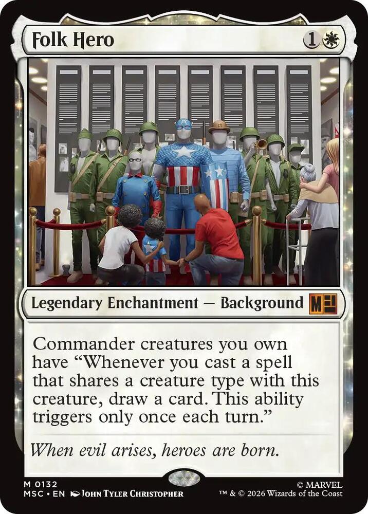 Folk Hero (Surge Foil) — Commander: Marvel Super Heroes