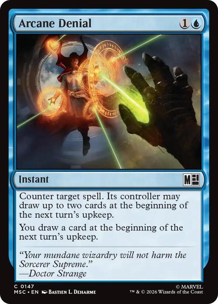 Arcane Denial (Surge Foil) — Commander: Marvel Super Heroes