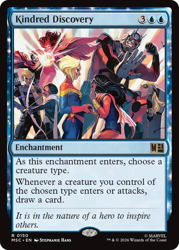 Kindred Discovery (Surge Foil) — Commander: Marvel Super Heroes