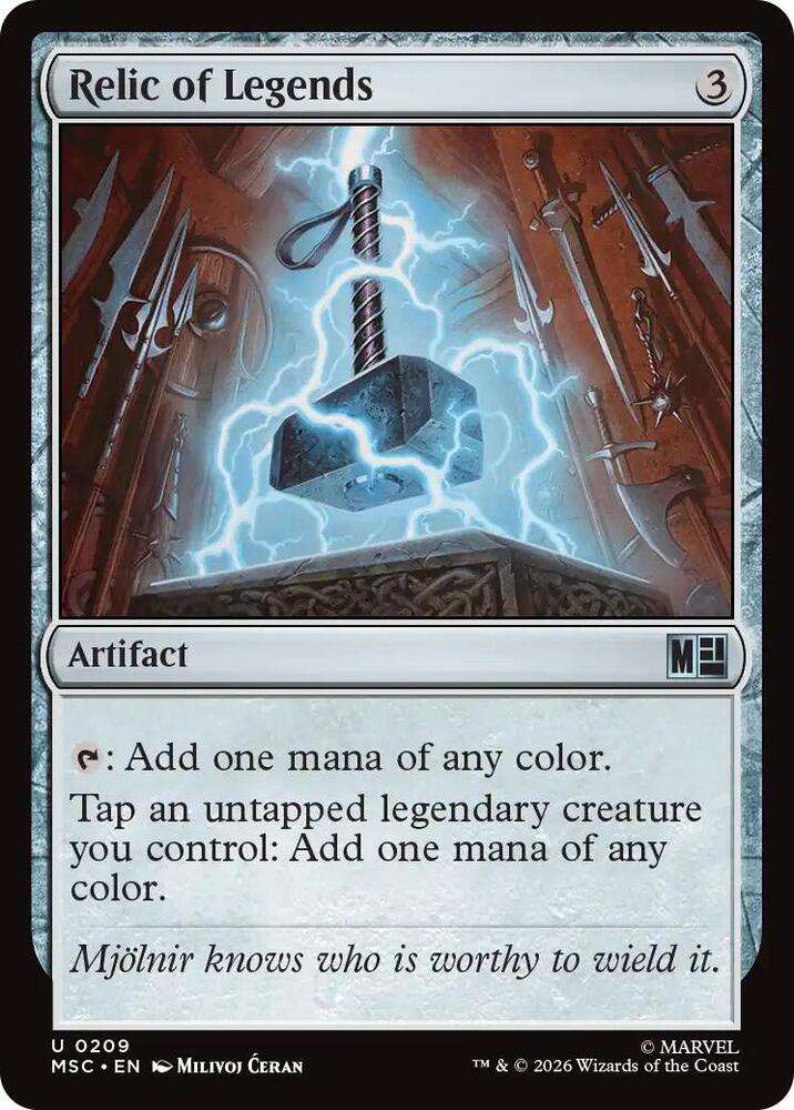 Relic of Legends (Surge Foil) — Commander: Marvel Super Heroes