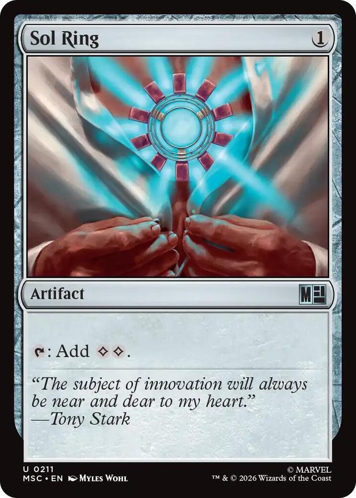 Sol Ring (0211) (Surge Foil) — Commander: Marvel Super Heroes