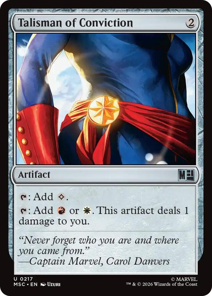Talisman of Conviction (Surge Foil) — Commander: Marvel Super Heroes