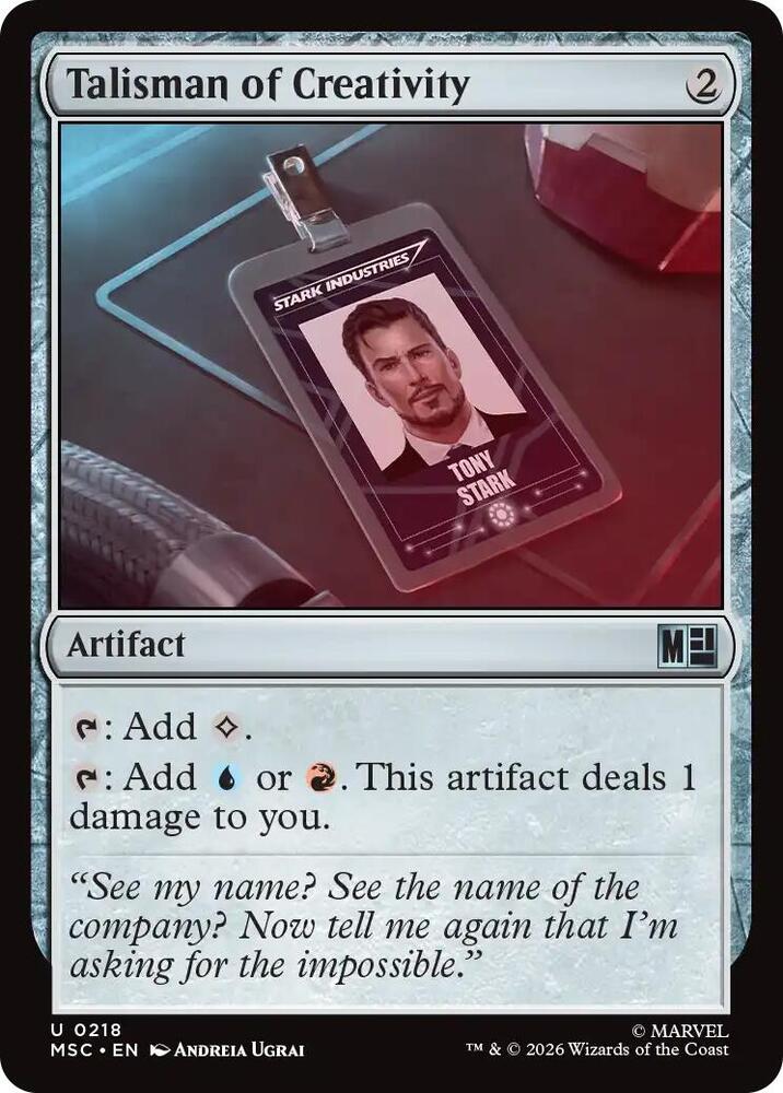 Talisman of Creativity (Surge Foil) — Commander: Marvel Super Heroes