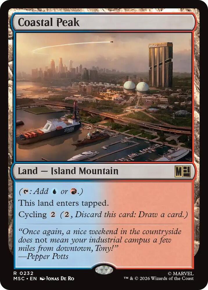 Coastal Peak (Surge Foil) — Commander: Marvel Super Heroes