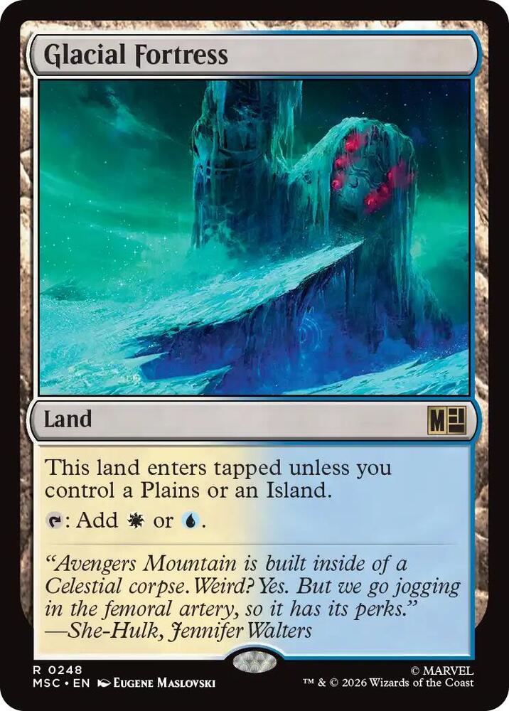 Glacial Fortress (Surge Foil) — Commander: Marvel Super Heroes